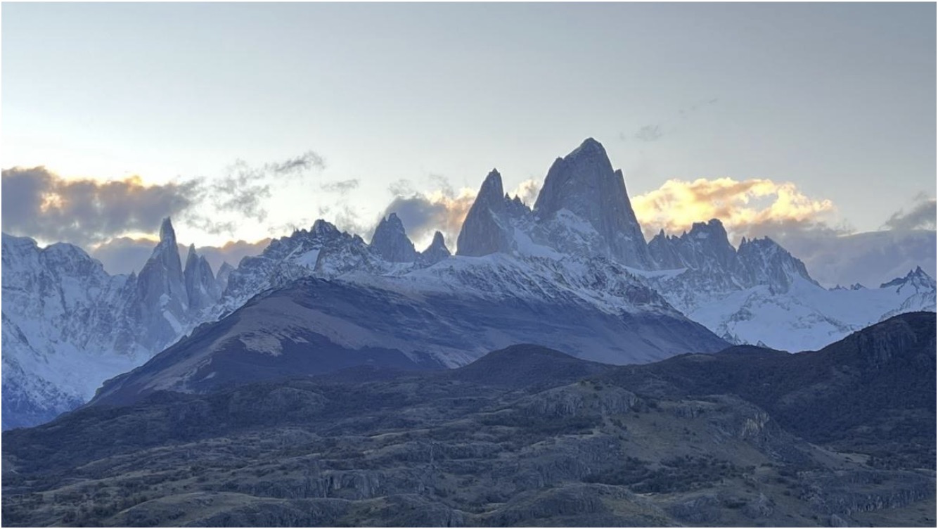 Sunset view of El Chalten