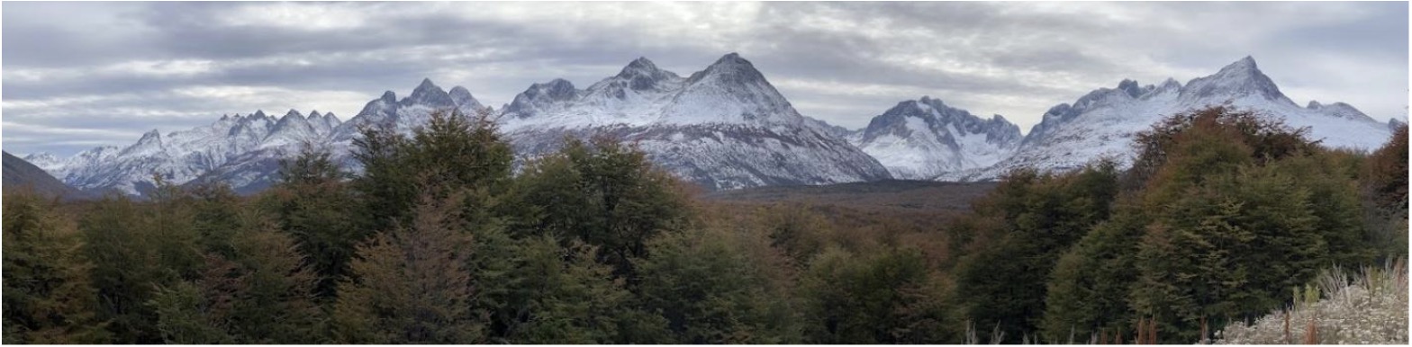 Panoramic view of Ushuaia