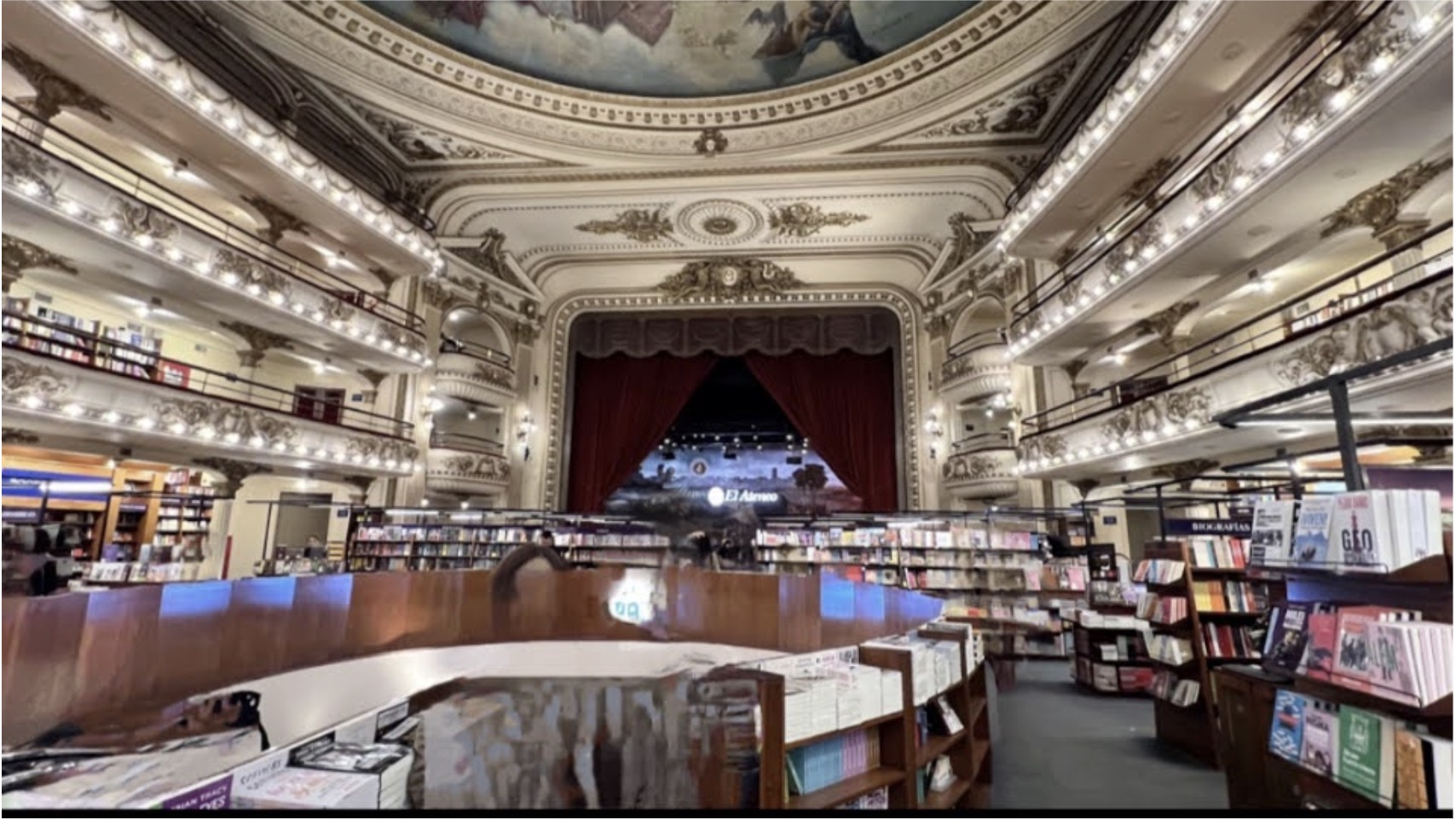 Inside the opera book store