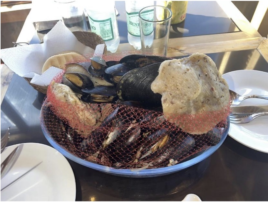 Delicious seafood meal