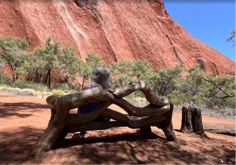 Up close and personal with Uluru's base
