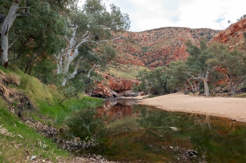 A view of the water hole in the MacDonnell range
