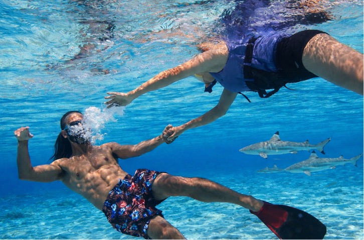 Snorkeling in crystal waters