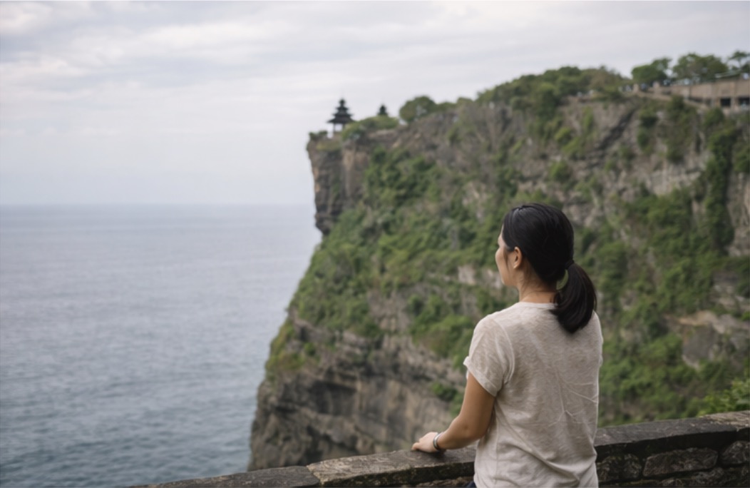 Reflecting while looking out from Uluwatu