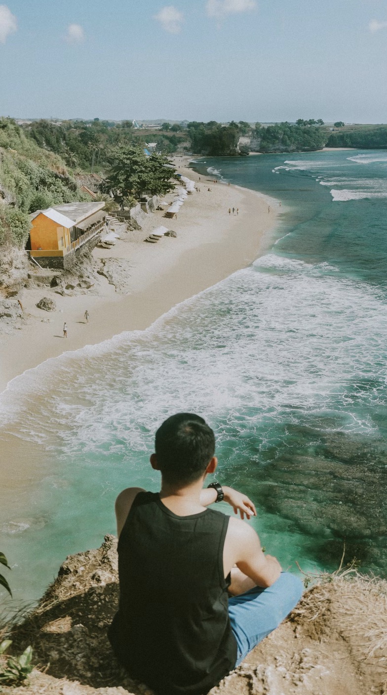 Enjoying another cliff view