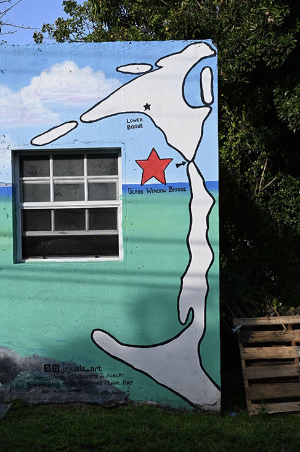 Local map of the Glass Window Bridge